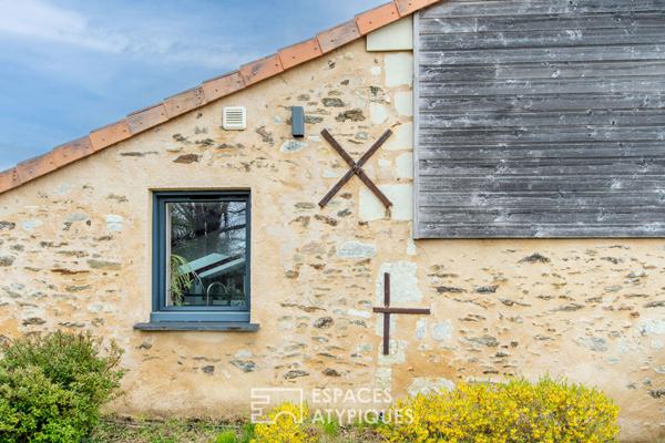 Ancienne fermette rénovée paisible avec piscine