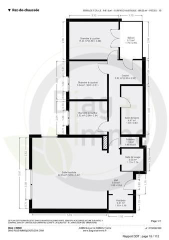 Appartement de 89 m²