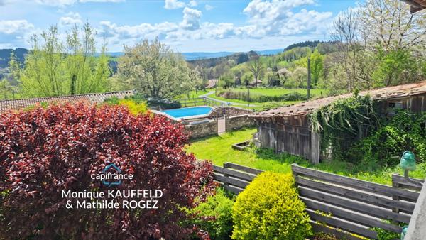 Maison en pierres à vendre 3 pièces avec piscine et terrasse