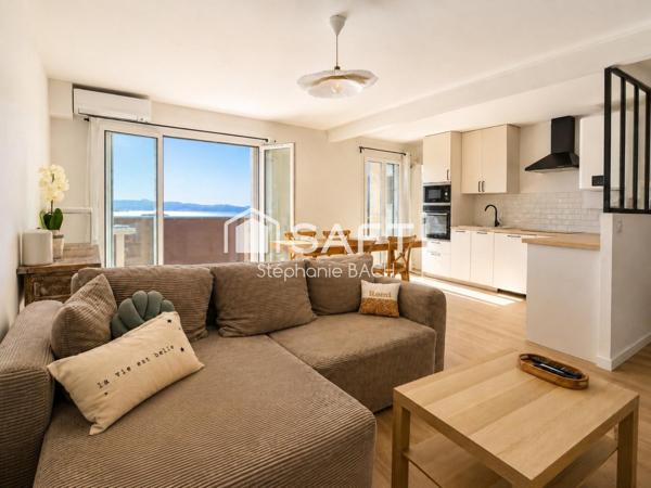 LA CIOTAT – APPARTEMENT RÉNOVÉ AVEC VUE MER PANORAMIQUE