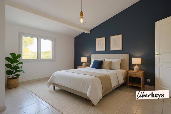 Villa familiale Type 7 avec piscine - Plain pied élevé d'un étage - Jardin de 1200 m2