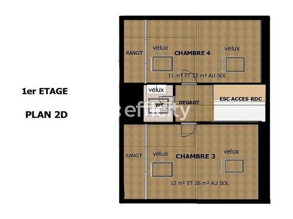 Maison 7 pièces - 127 m² Exclusivité efficity