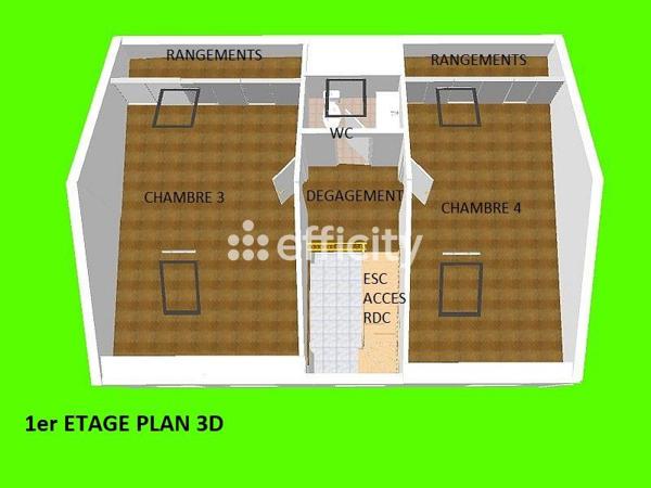 Maison 7 pièces - 127 m² Exclusivité efficity