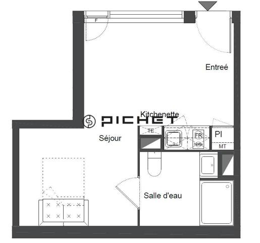 Appartement 1 pièce 25 m²