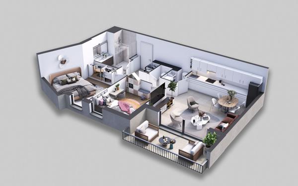 Appartement à vendre    3 pièces • 63 m2 Capbreton