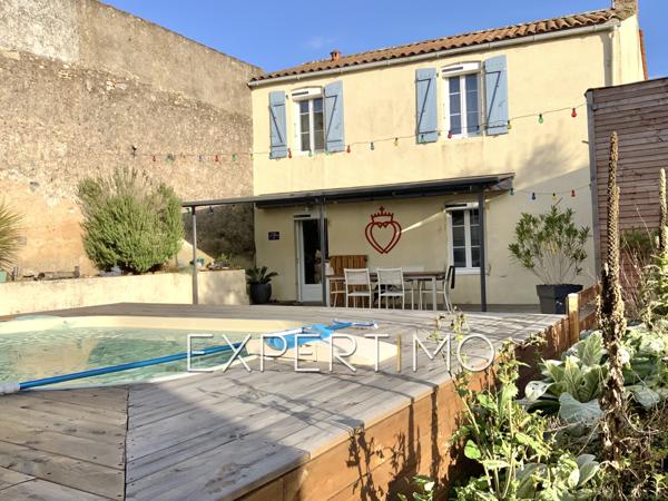 Moutiers-les-Mauxfaits (85540) Maison T7 de 143 m² - Centre Ville au calme - 4 chambres - Piscine