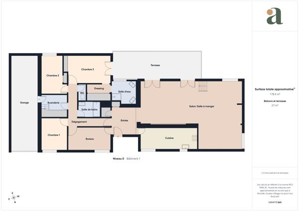 Maison 5/6 chambres avec piscine en vente à Orvault (44700)