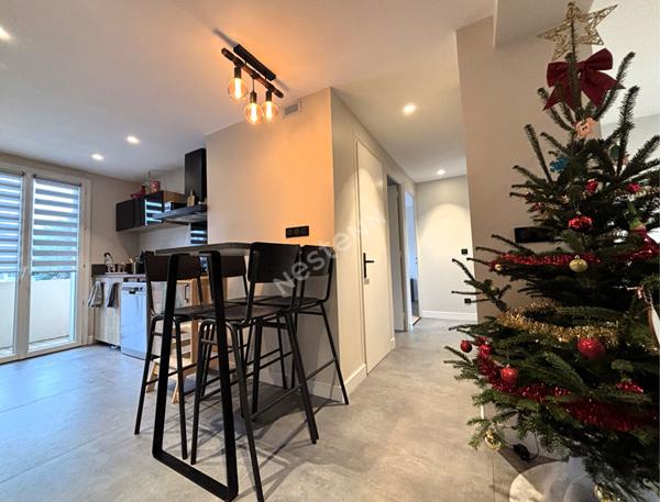 Magnifique 3 pièces traversant rénové avec balcons et cave proche du centre de Bassens