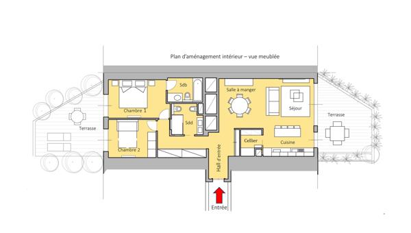 Appartement 3 pièces - 76 m² Exclusivité efficity