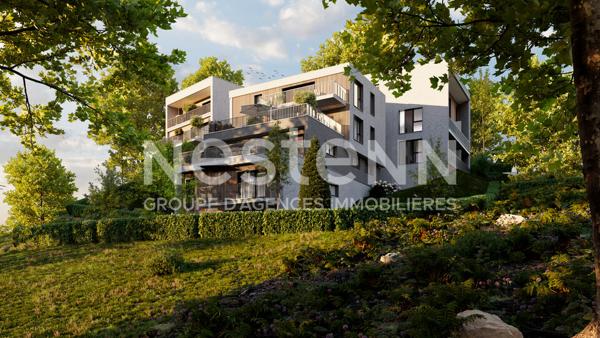 Appartement neuf - 3 pièce(s) - 55m2 - secteur calme et recherché - grande terrasse avec vue imprenable - exposé plein sud - Rouen