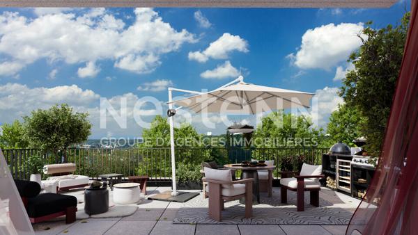 Appartement neuf - 3 pièce(s) - 55m2 - secteur calme et recherché - grande terrasse avec vue imprenable - exposé plein sud - Rouen