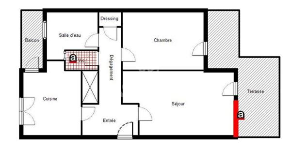 Appartement T2 loué avec balcons - résidence calme Brignoles