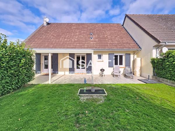 Pavillon construit sur sous sol complet, 5 pièces à la campagne à 8 min de Saint-Quentin sans aucun travaux à prévoir.