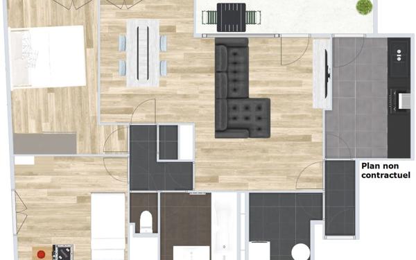 Appartement à vendre    4 pièces • 65,07 m2 Tours