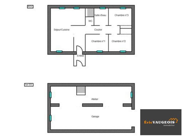 Coulommiers (77120) Maison 85m² (DPE:C) Terrain 2000m² proche Coulommiers
