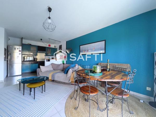 Appartement T3 avec un balcon et 2 places de parking privatives