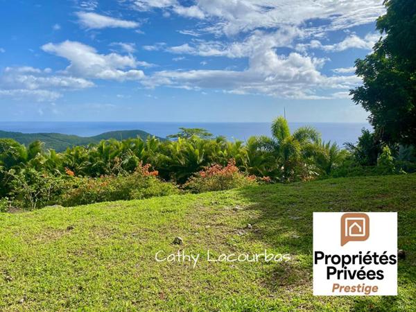 TERRAIN D'EXCEPTION AVEC VUE PANORAMIQUE MER & MONTAGNE - Pointe Noire 1500 m2