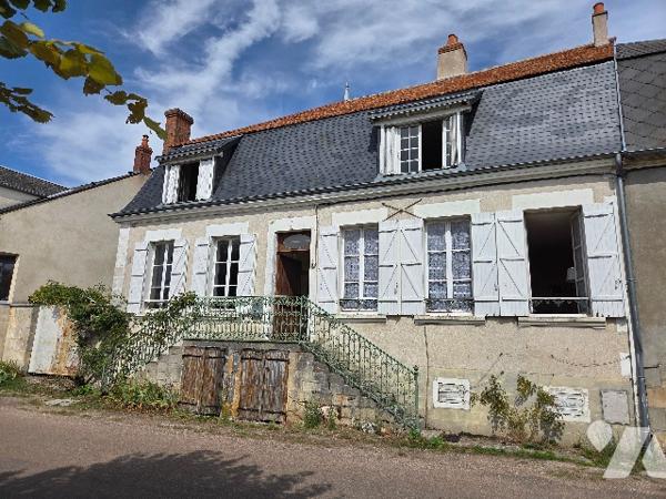 Belle situation, face à la Loire et proches commerces, pour cette maison de maître avec terrain