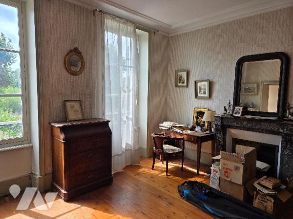 Belle situation, face à la Loire et proches commerces, pour cette maison de maître avec terrain