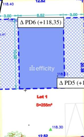 Terrain - 255 m² Exclusivité efficity