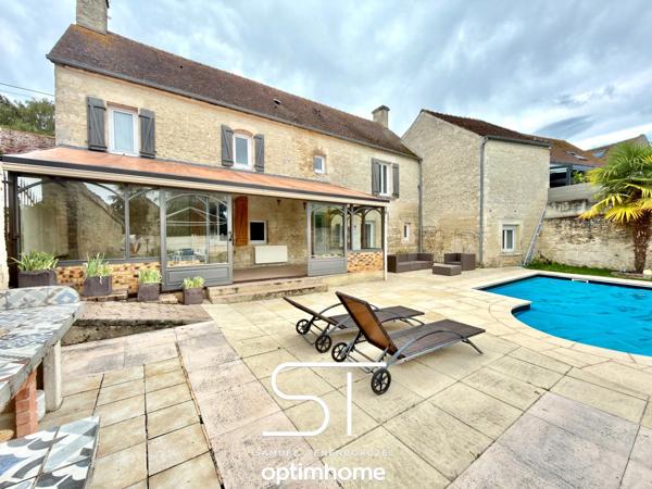 Maison en pierre de 156 m² avec piscine chauffée – Charme et sérénité à ERNES (14270)