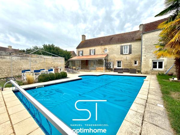 Maison en pierre de 156 m² avec piscine chauffée – Charme et sérénité à ERNES (14270)