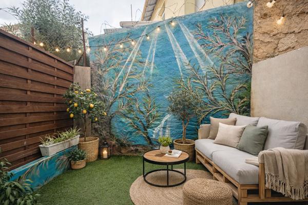 Le Cannet - 2 pièces traversant en rez-de-jardin avec parking