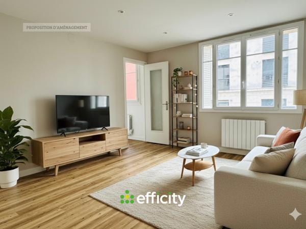 Appartement 1 pièce - 27 m² Exclusivité efficity