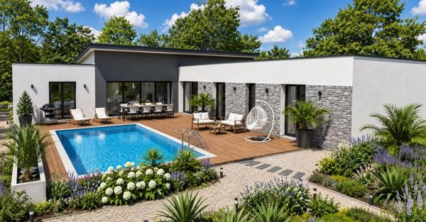 Terrain + Maison à vendre 5 pièces - 187 m²