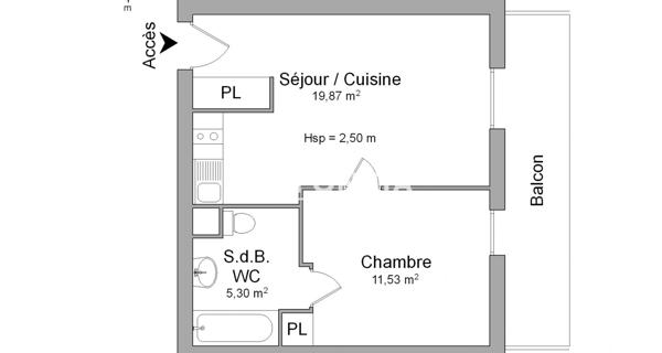 Location Appartement 2 pièces 36.7 m² - Carrières-sous-poissy 78955