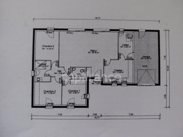 Maison à vendre 5 pièces SEVRES ANXAUMONT (86)