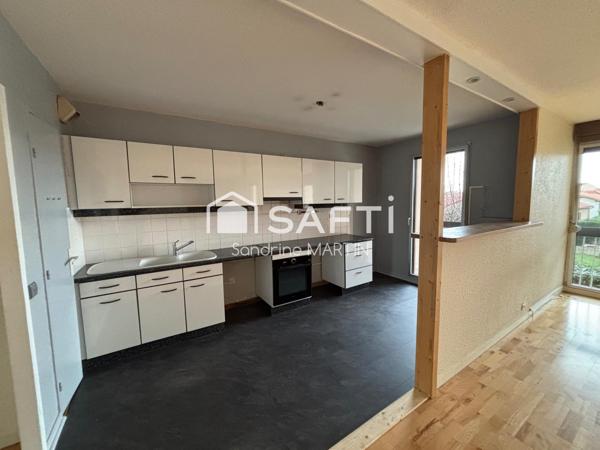 Appartement T4 Bois-Beaumont, 83m2, parking