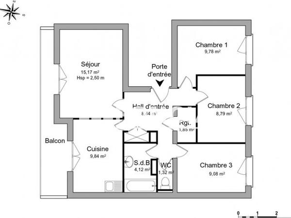 Location Appartement 4 pièces 68.4 m² - AVENUE DE VERDUN Valence 26000