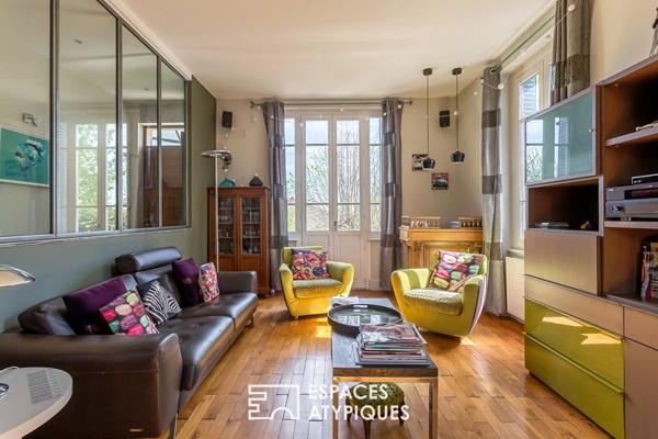 Maison ancienne avec extension et piscine