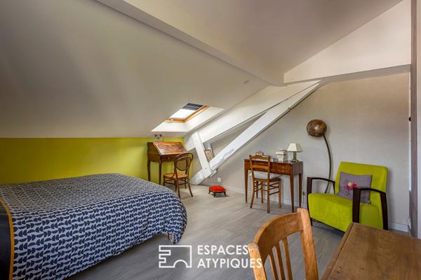 Maison ancienne avec extension et piscine