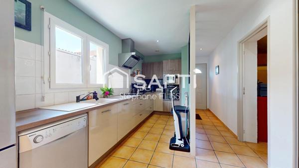 Maison R+1, 95m² , 3 chambres, garage, jardin secteur Le Monteil / Madran