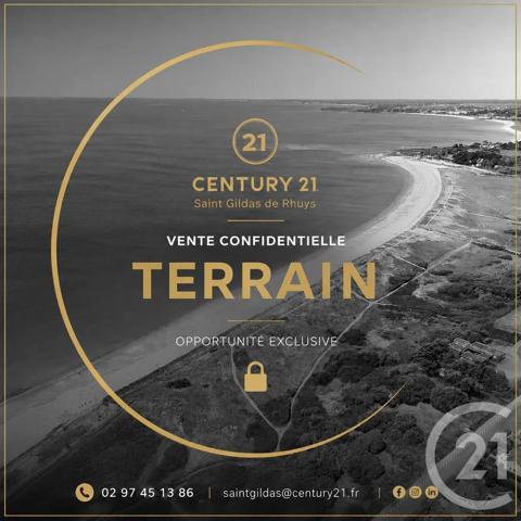Terrain à vendre  1082 m 2   ST GILDAS DE RHUYS  - 56