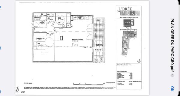 À vendre Appartement 2 pièces 49 m² - Draguignan 83300