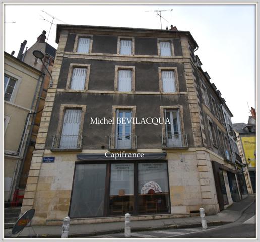 Dpt Nièvre (58), à vendre NEVERS hyper centre ville immeuble de rapport sur cave avec 1 boutique et 3 appartements