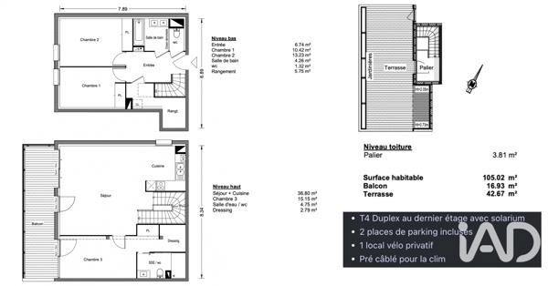 Maison à vendre 4 pièces 105 m² Toulouse