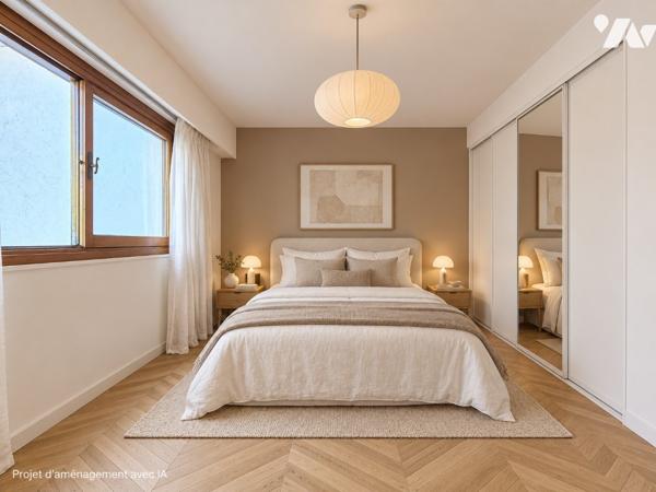 Riou / Petit Juas . Appartement au calme, vue dégagée et possibilité de créer trois pièces.