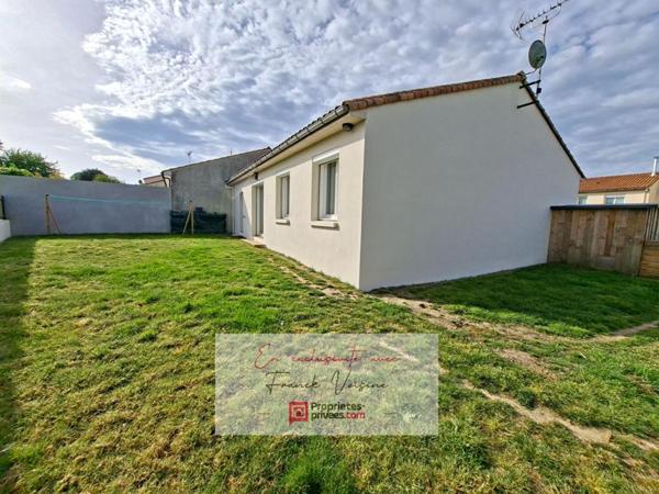 A VENDRE en Exclusivité aux Herbiers, maison de 75 m2 avec 3 chambres sur une parcelle de 377 m2