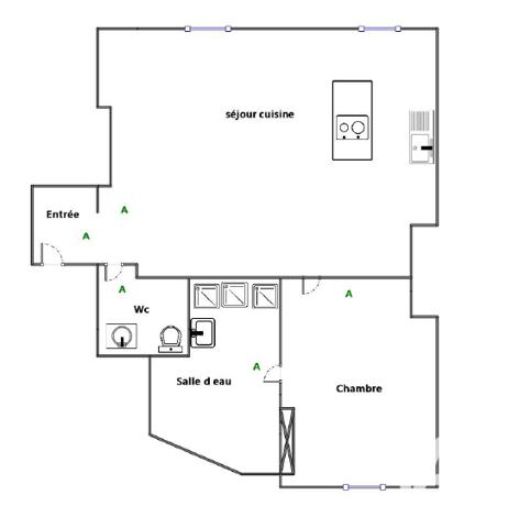 Appartement à vendre 2 pièces 62 m² Paris 20