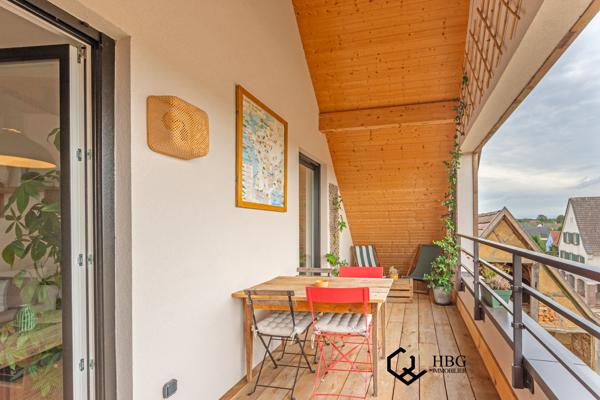 Coup de cœur – Appartement récent dernier étage avec terrasse couverte et vue dégagée