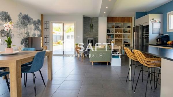 Maison contemporaine 125 m2- piscine chauffée