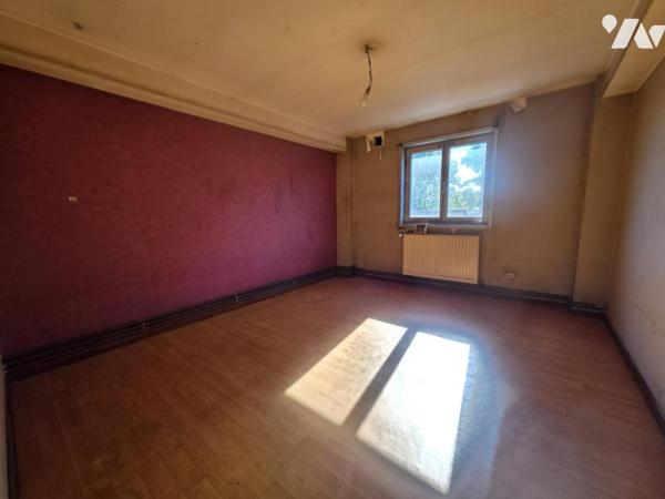 Ensemble immobilier avec hangar, cellule commerciale et deux appartements.