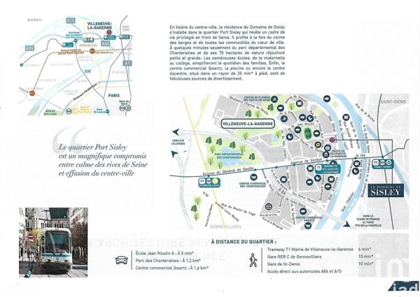 Appartement à vendre 2 pièces 44 m² Villeneuve-la-Garenne