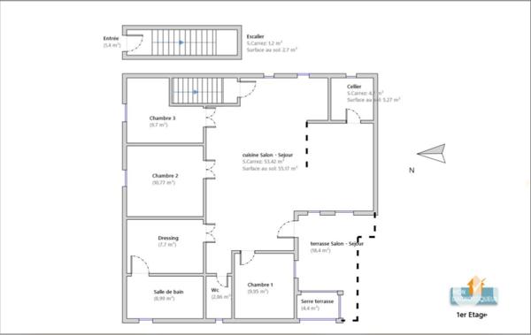 Appartement à vendre 4 pièces 110 m² Châteauneuf-de-Gadagne
