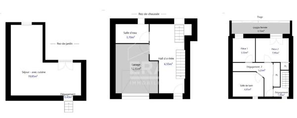 À LOUER MAISON 55 m² MEUBLÉ AVEC JARDIN DE 100 m² -POINTE ROUGE - À 300 M DE LA MER