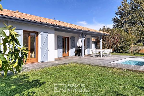 Maison rénovée avec studio indépendant, piscine et jardin paysager à La Teste-de-Buch